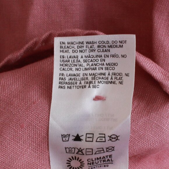 Reformation Sheri Linen Mini Dress in Pink Rose Petals 6 - Picture 9 of 12